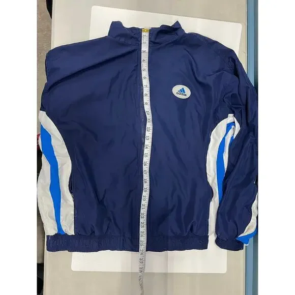 Vintage 1990’s Adidas Blue and White Two Piece Track Suit Size Large